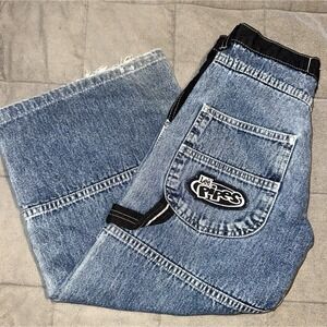 Vintage‎ Lee Pipes 26/20 Wide Leg Baggy Jeans 90s Skater Grunge Y2K JNCO